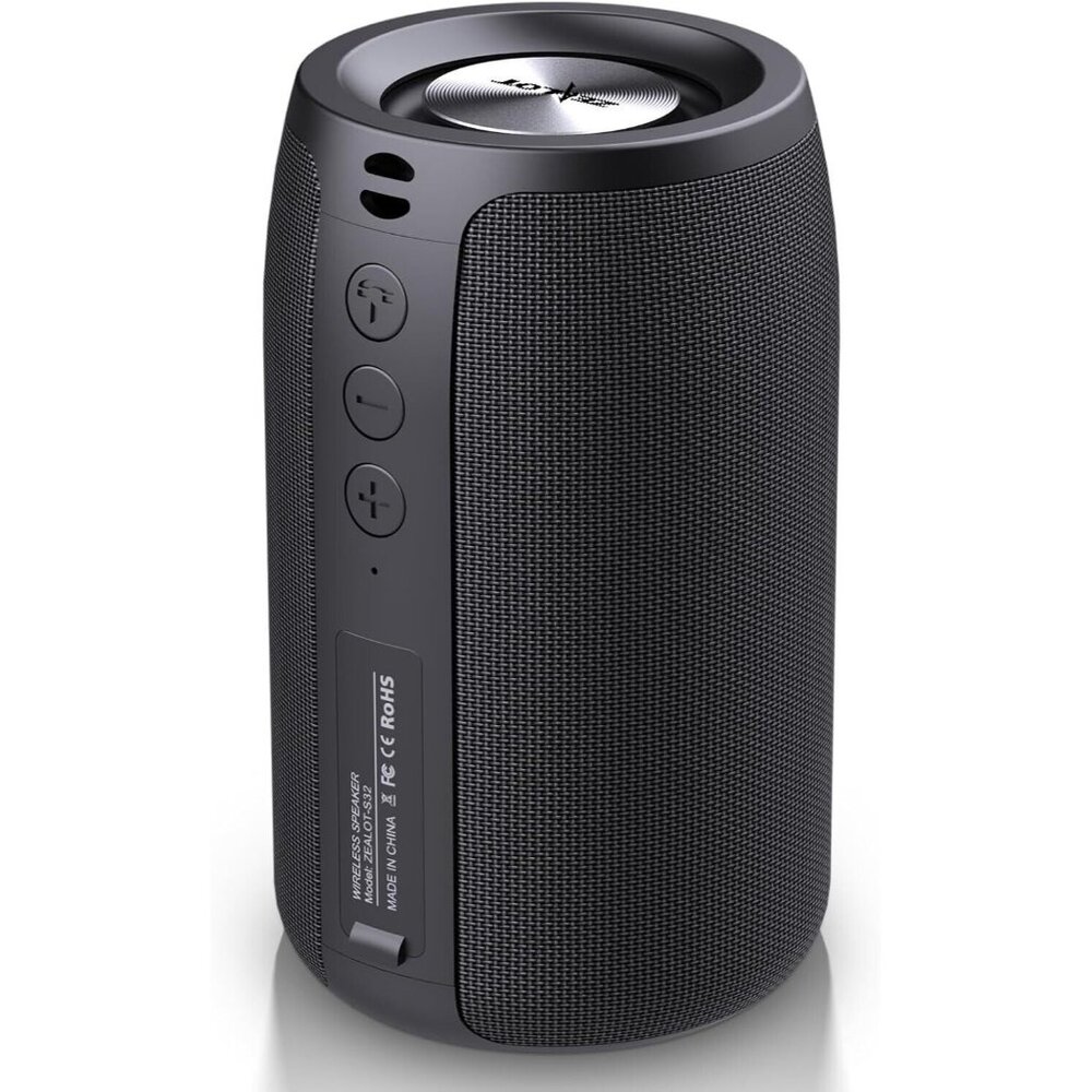 Zealot TWS S32 Subwoofer Waterproof Wireless Portable Bluetooth USB Speaker Mic